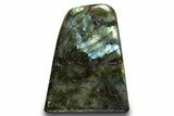 Flashy, Free-Standing Polished Labradorite - Madagascar #325203-1
